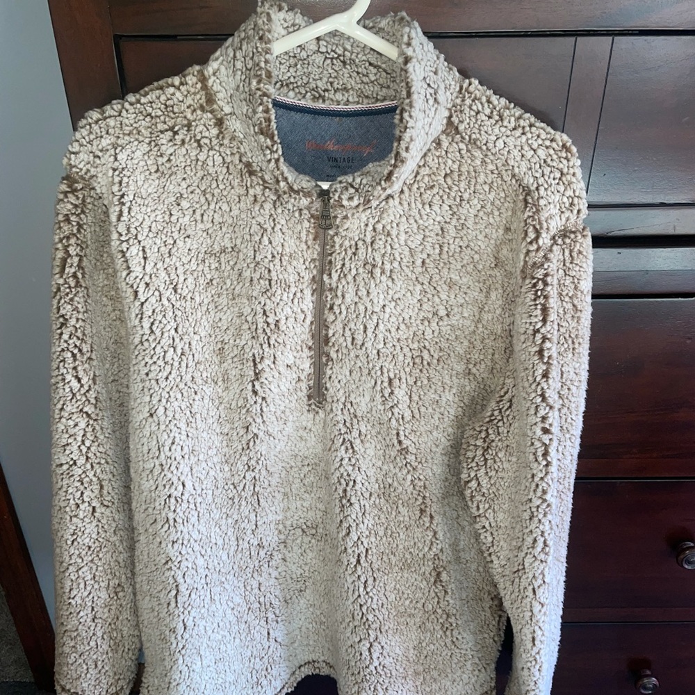 L men's fleece 1/4 zip